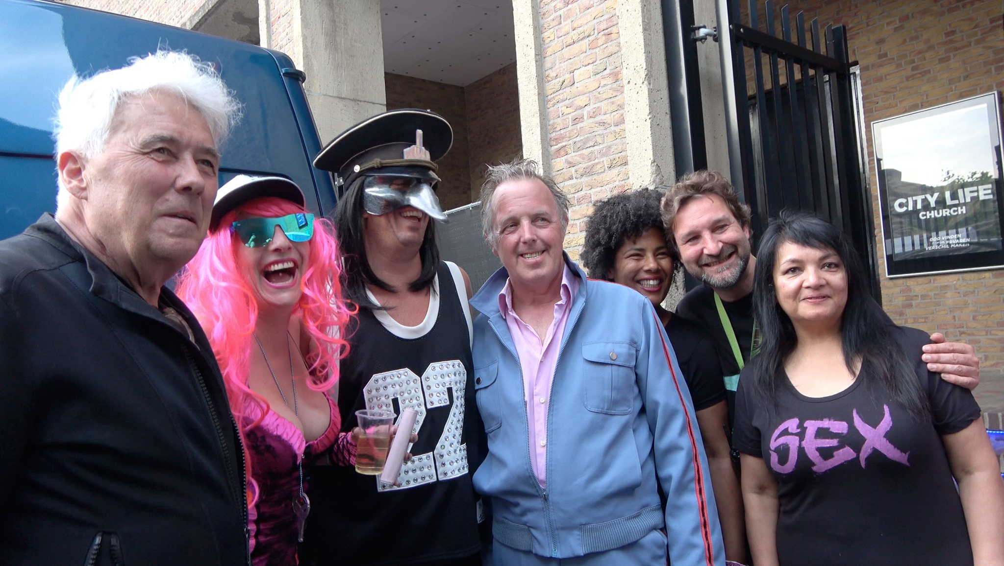 George Kooymans at Kaderock 2019 with De Raggende Mannen backstage